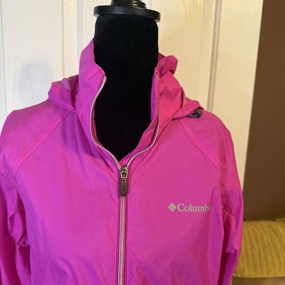 Columbia Sportswear Women’s Pink Lightweight Nylon Jacket Size M Mesh Line - Picture 9 of 9